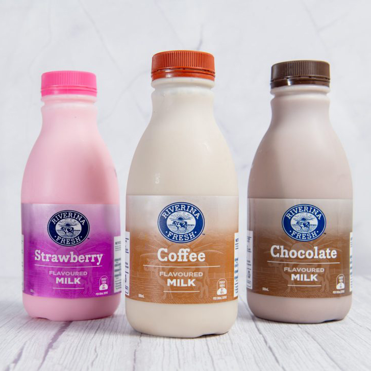 Riverina Fresh Strawberry Coffee Chocolate Milk 500ml Range