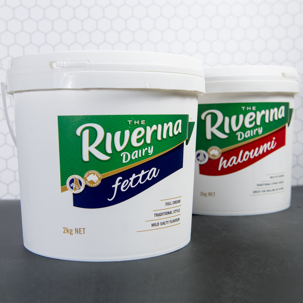 Riverina Dairy Fetta & Haloumi 2kg Buckets