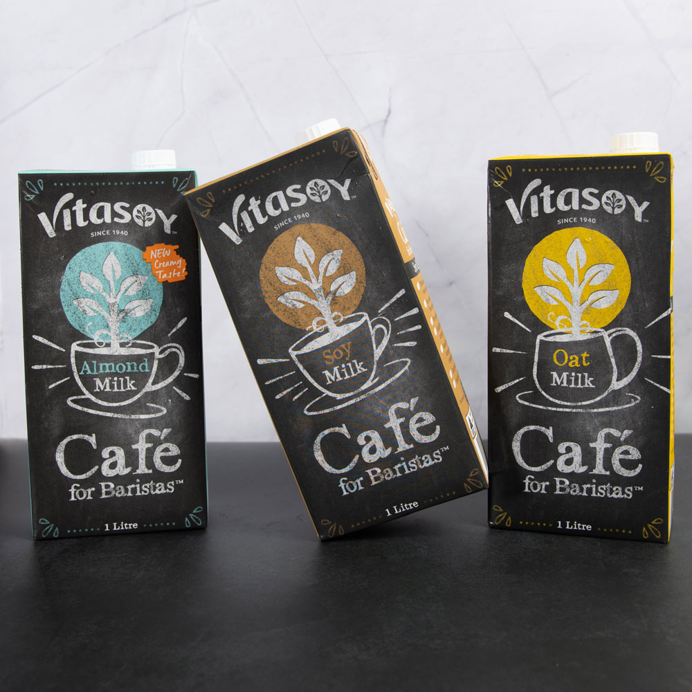 Vitasoy Cafe Almond Milk Soy Milk Oat Milk